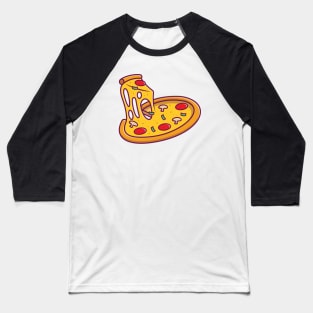 Pizza Melted Baseball T-Shirt